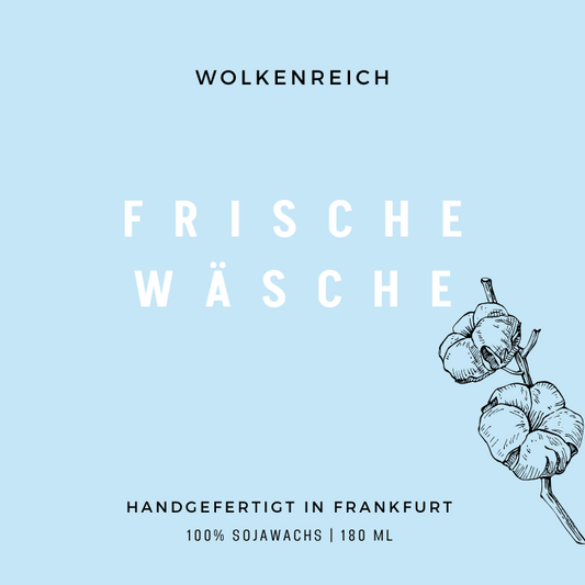Frische Wäsche im Wind | Duftkerze, Sojawachs