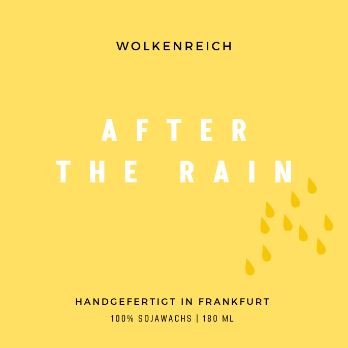 Sommerregen | After the rain | Duftkerze, Sojawachs