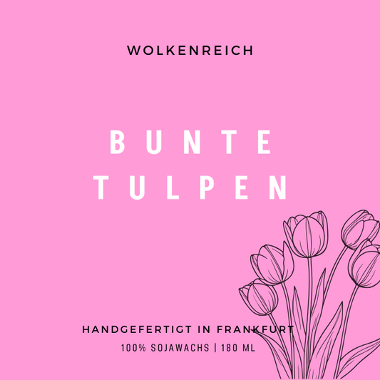 Der Duft von Frühling | Tulpen | Duftkerze, Sojawachs