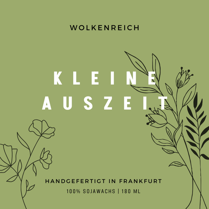 Eine kleine Auszeit | Duftkerze, Sojawachs