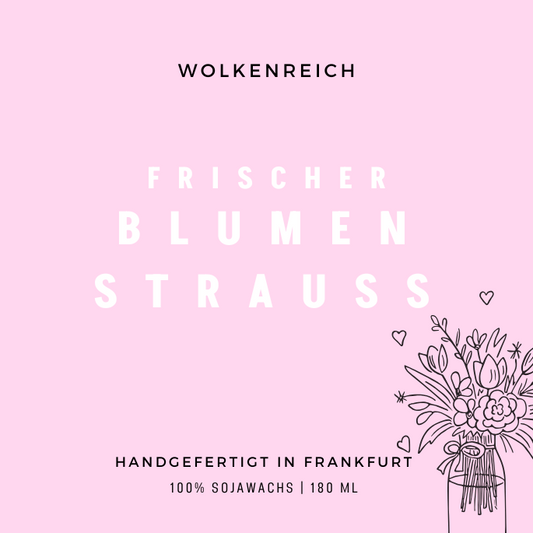 Ein frischer Blumenstrauß | Duftkerze, Sojawachs