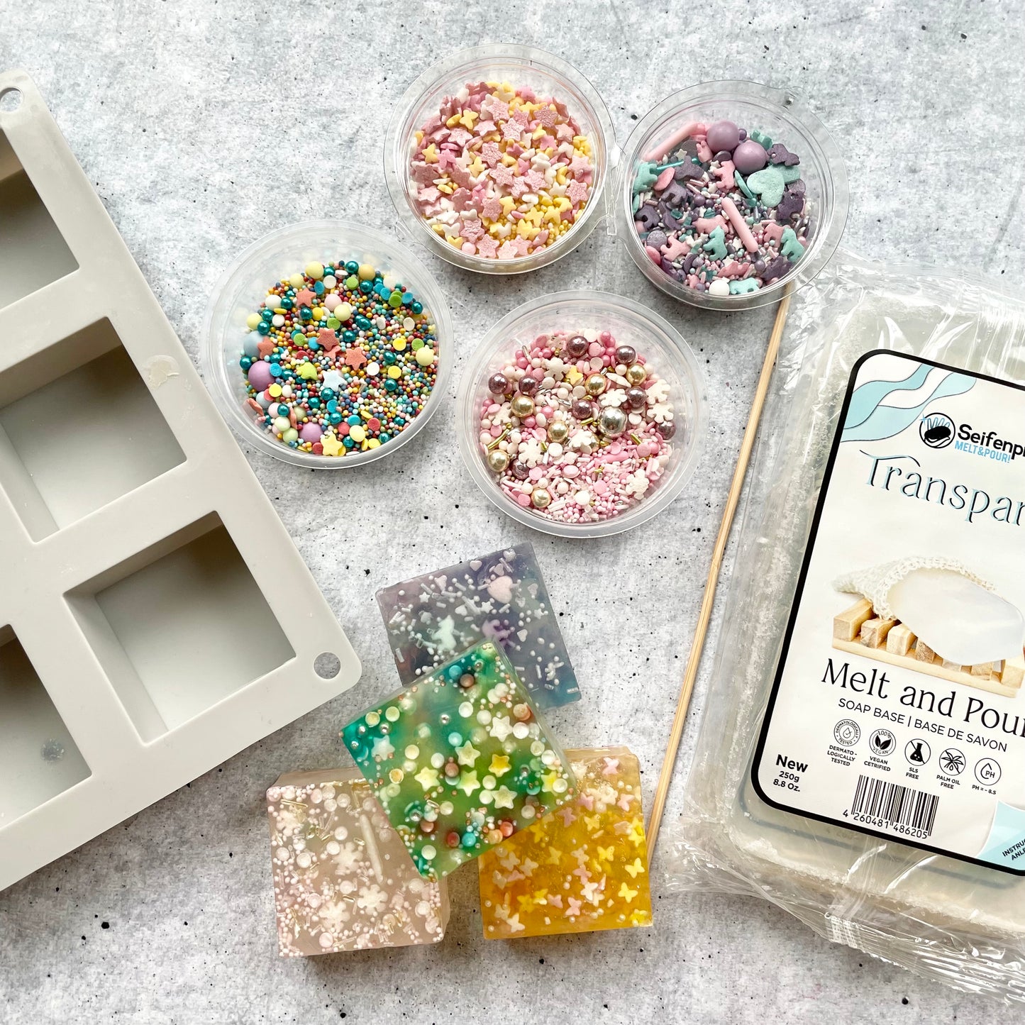 DIY Kit Seife | Streusel Seife herstellen | Kinder Bastelset
