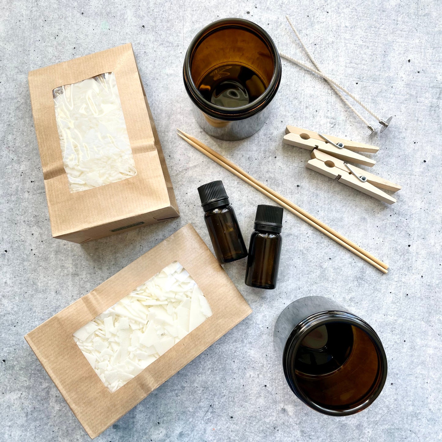 DIY Kit Duftkerzen Sojawachs | 2er Set | Weihnachtsdüfte
