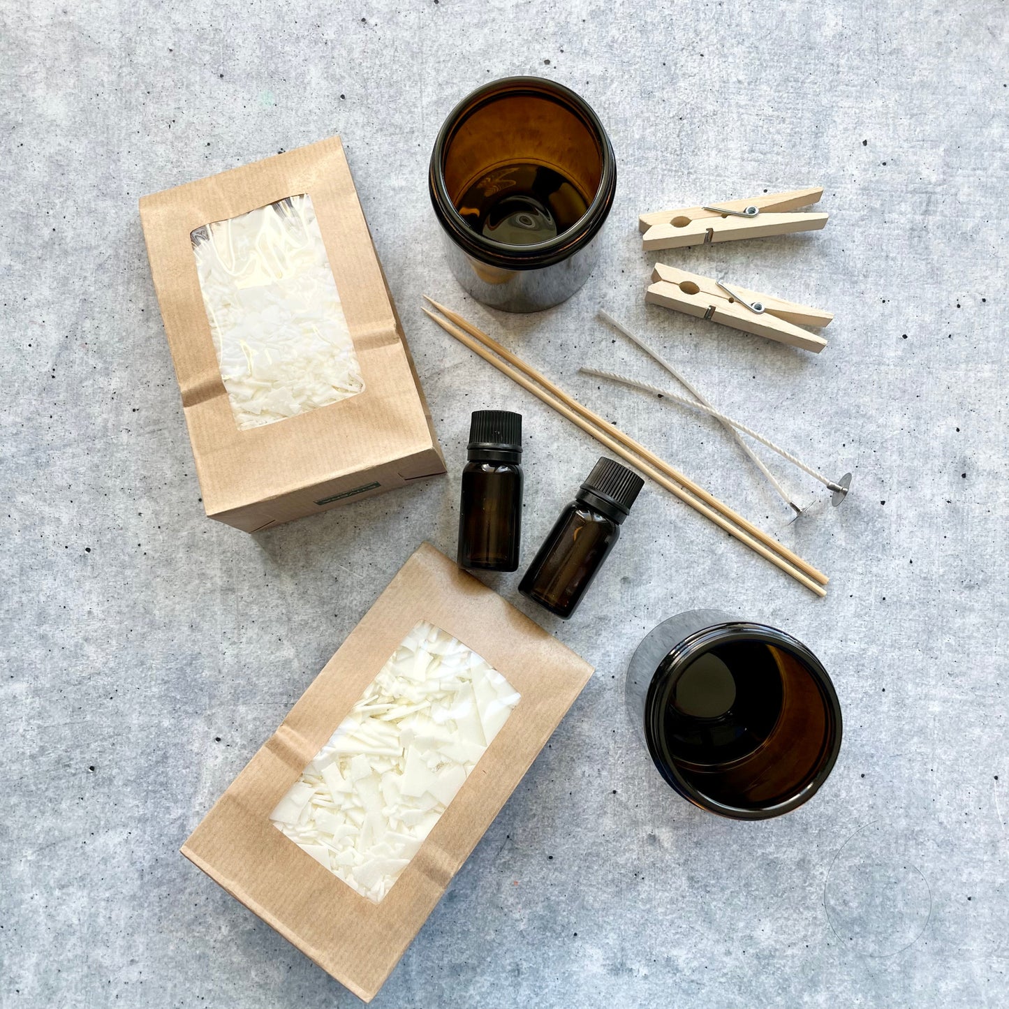 DIY Kit Duftkerzen Sojawachs | 2er Set | Weihnachtsdüfte