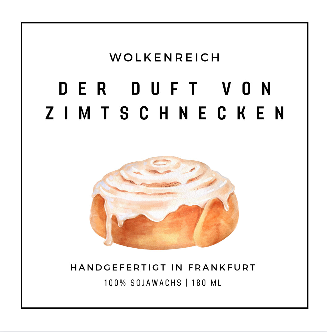 Der Duft von Zimtschnecken | Duftkerze, Sojawachs