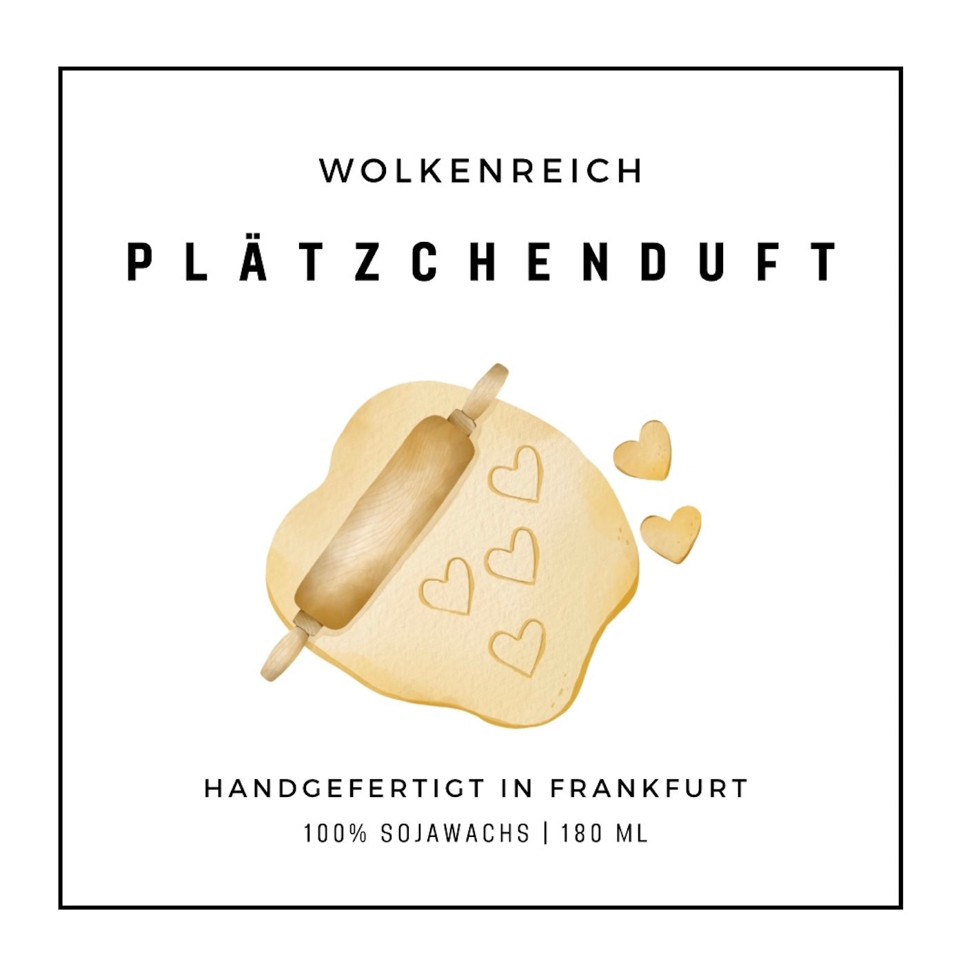 Plätzchenduft Weihnachten | Duftkerze, Sojawachs