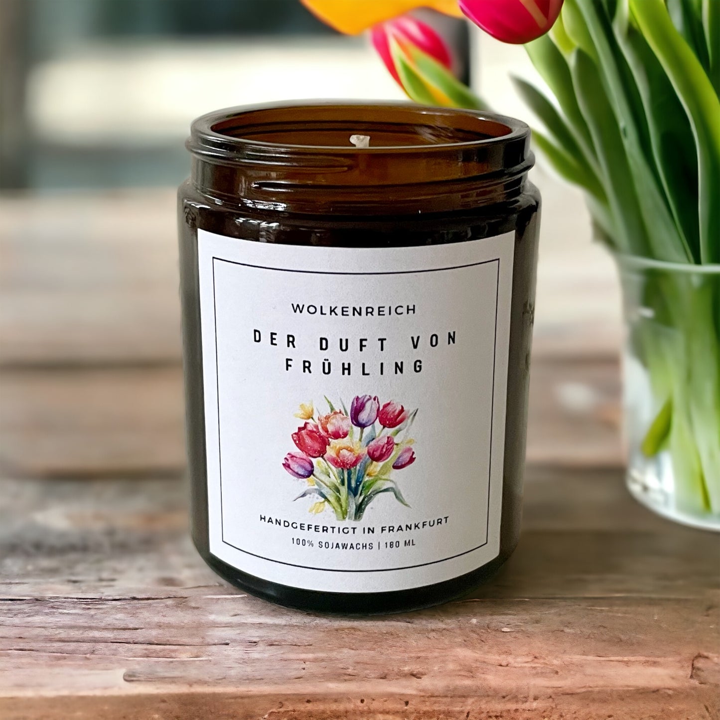 Der Duft von Frühling | Tulpen | Duftkerze, Sojawachs
