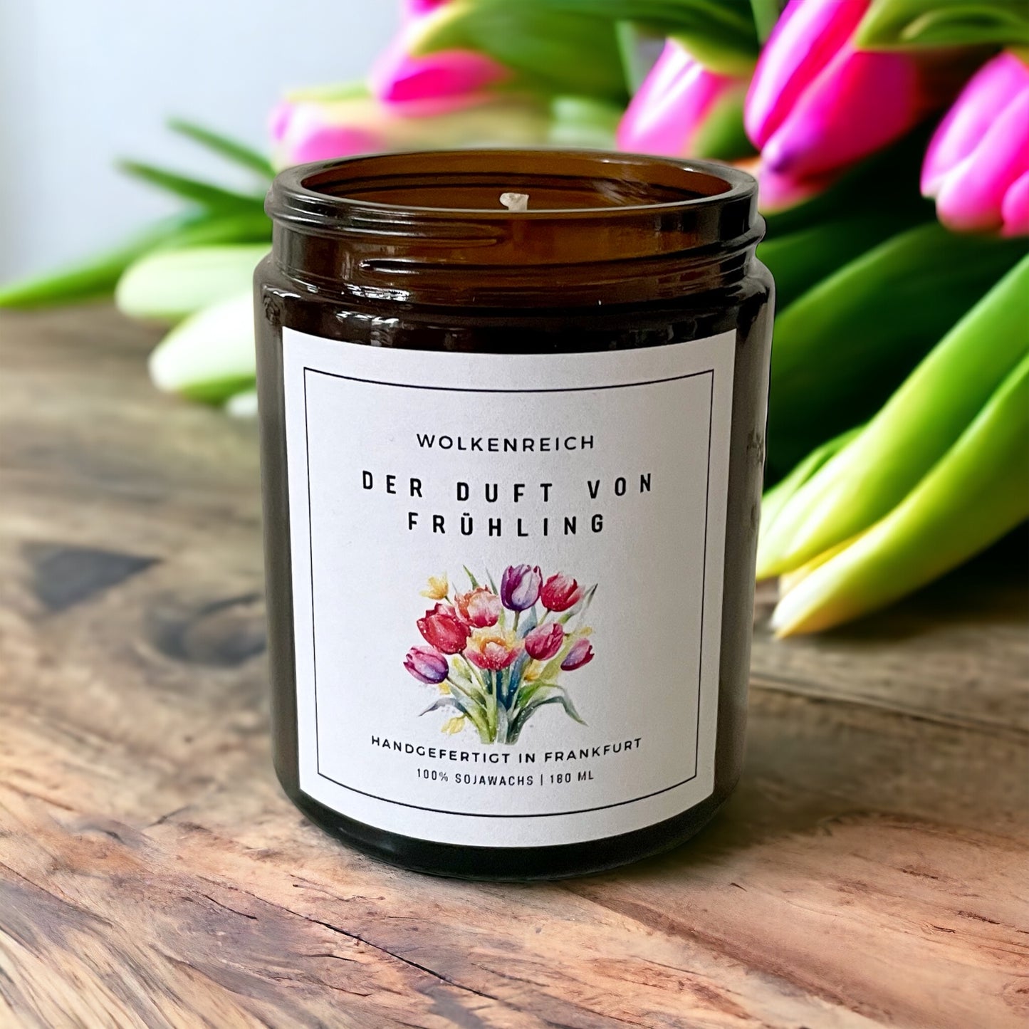 Der Duft von Frühling | Tulpen | Duftkerze, Sojawachs