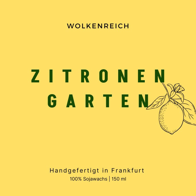 Zitronengarten | Duftkerze, Sojawachs