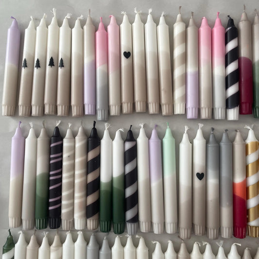Dip Dye Kerzen | B-Ware | 4 Stk