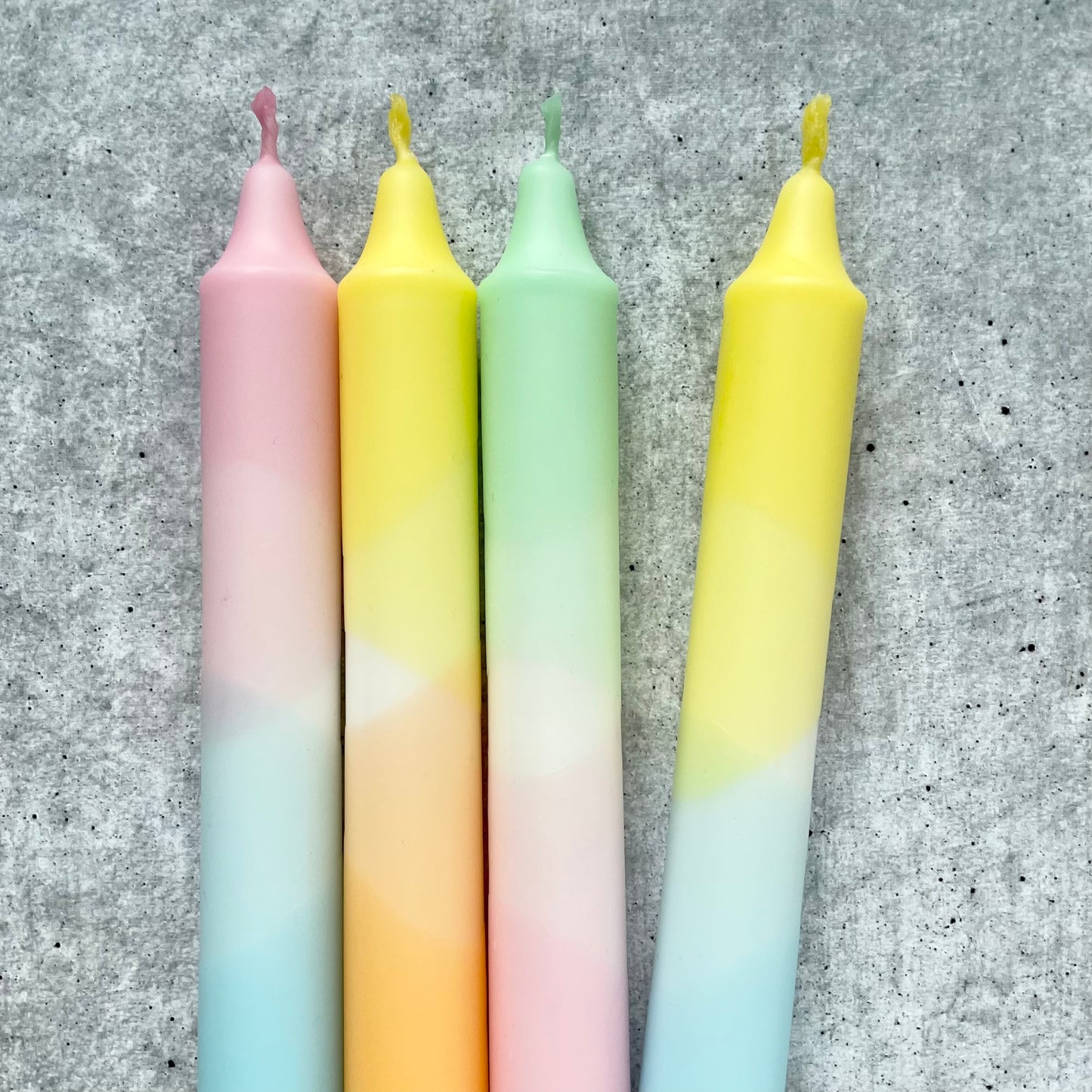 Dip Dye Kerzen | Pastellmix 1 | 4er Set