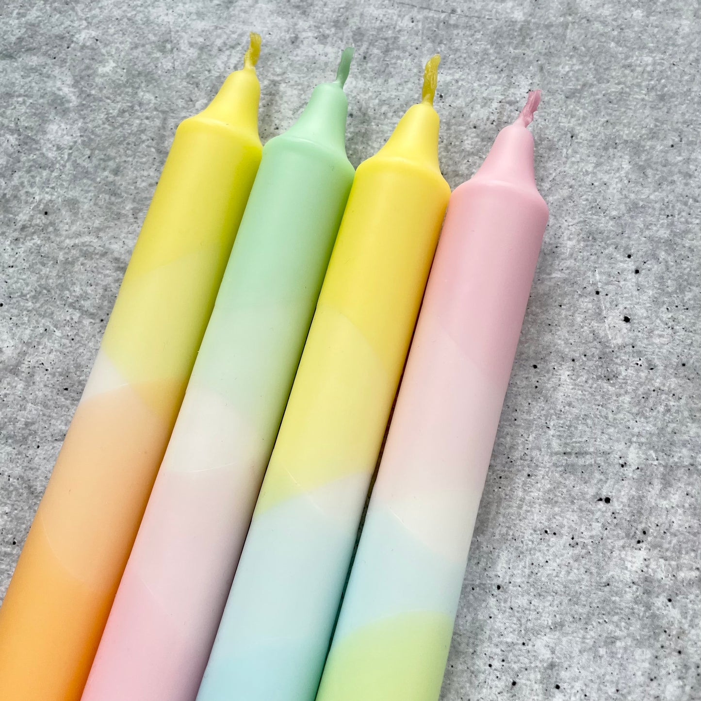 Dip Dye Kerzen | Pastellmix 2 | 4er Set