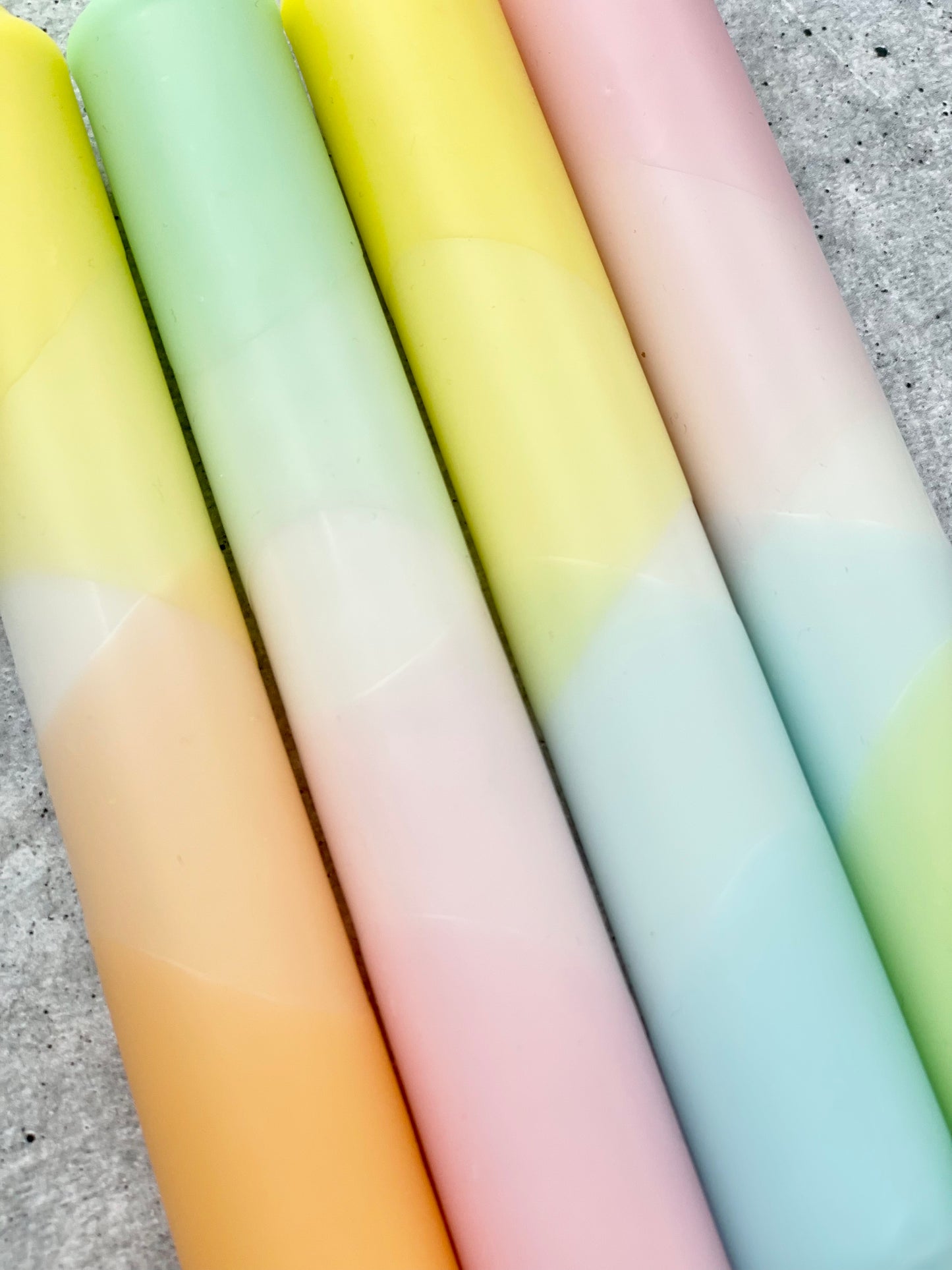 Dip Dye Kerzen | Pastellmix 2 | 4er Set