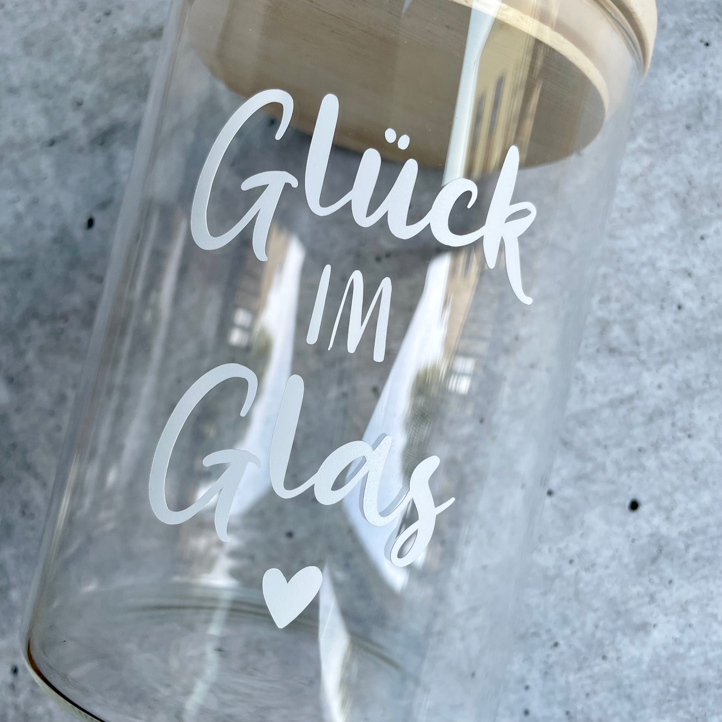 Aufkleber Glück im Glas | 2er Set