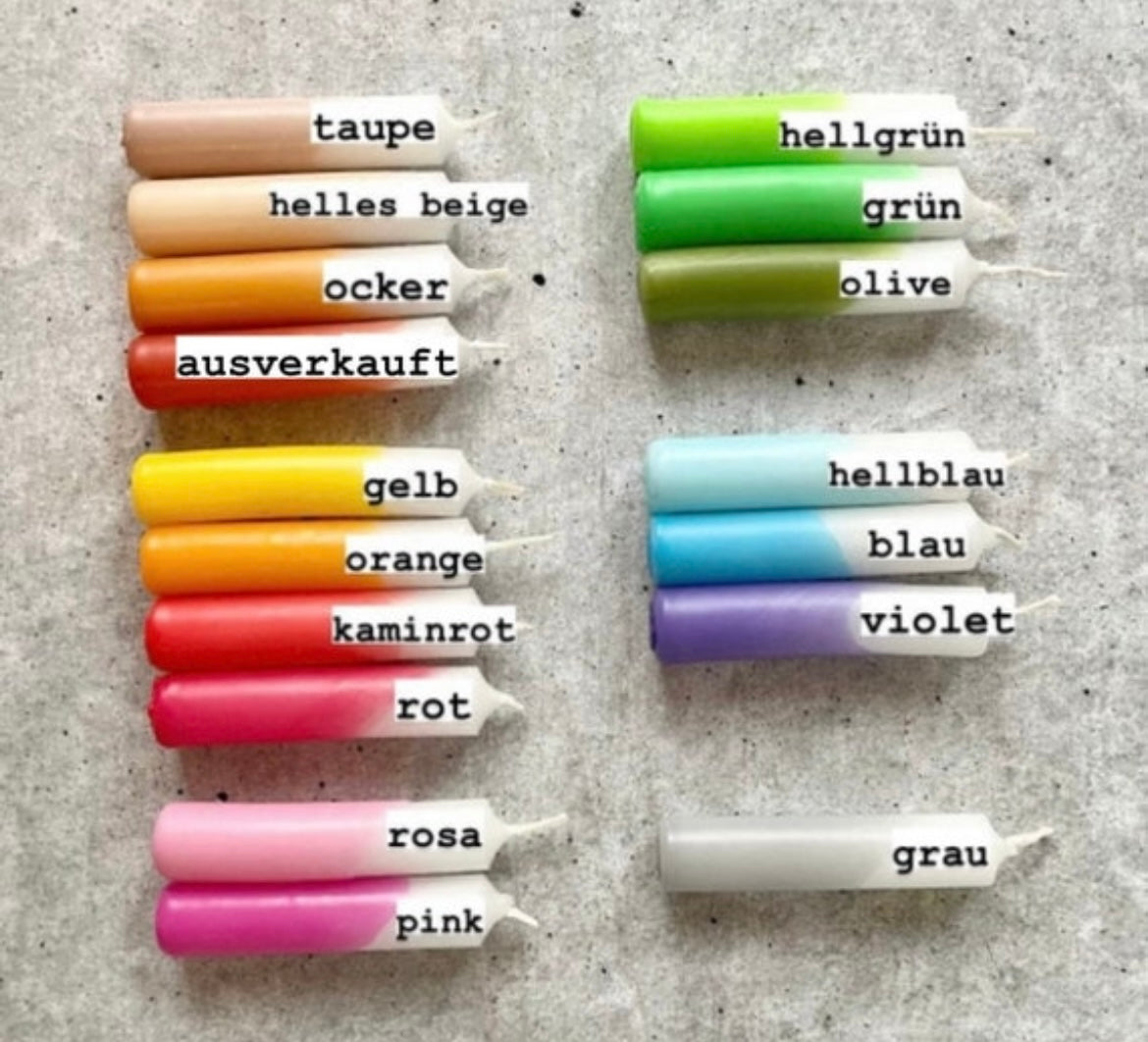 DIY Kit | Dip Dye Kerzen | Kerzen selber machen
