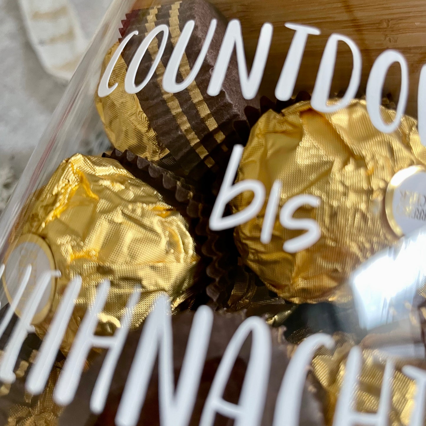 2er Set Aufkleber Adventskalender im Glas - Countdown bis Weihnachten