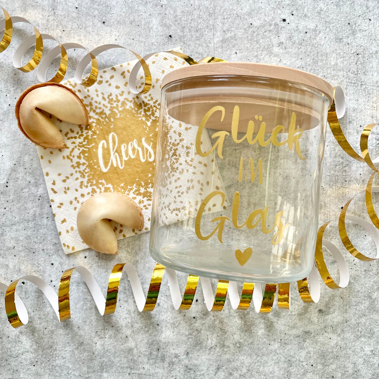Aufkleber Glück im Glas | 2er Set