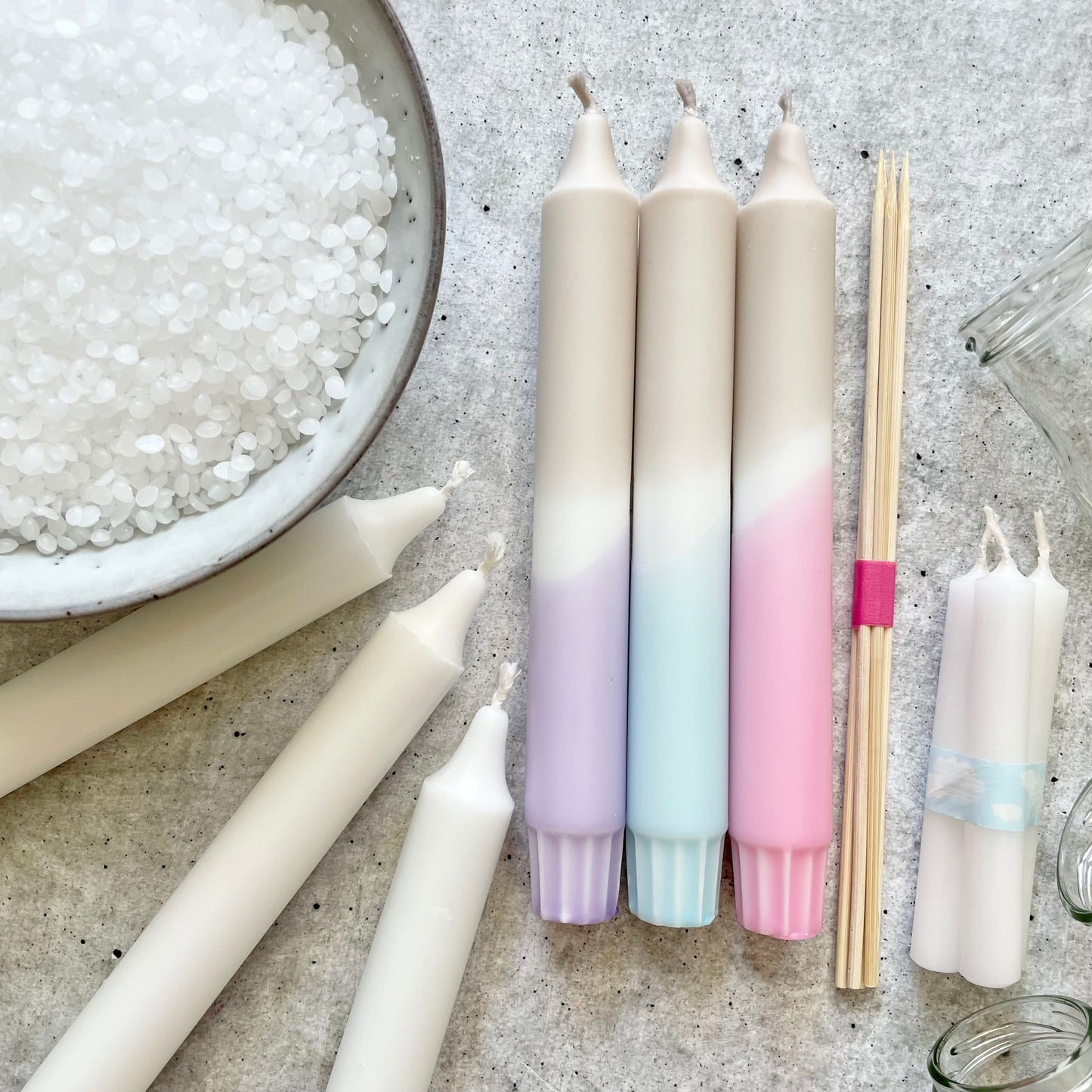 DIY Kit | Dip Dye Kerzen | Kerzen selber machen