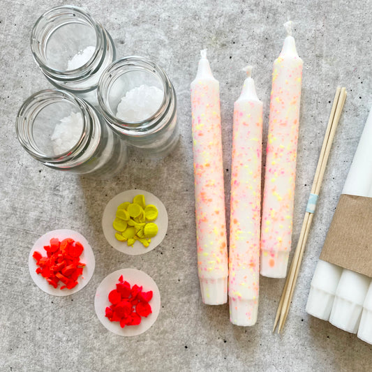 DIY Kit - Konfetti Kerzen