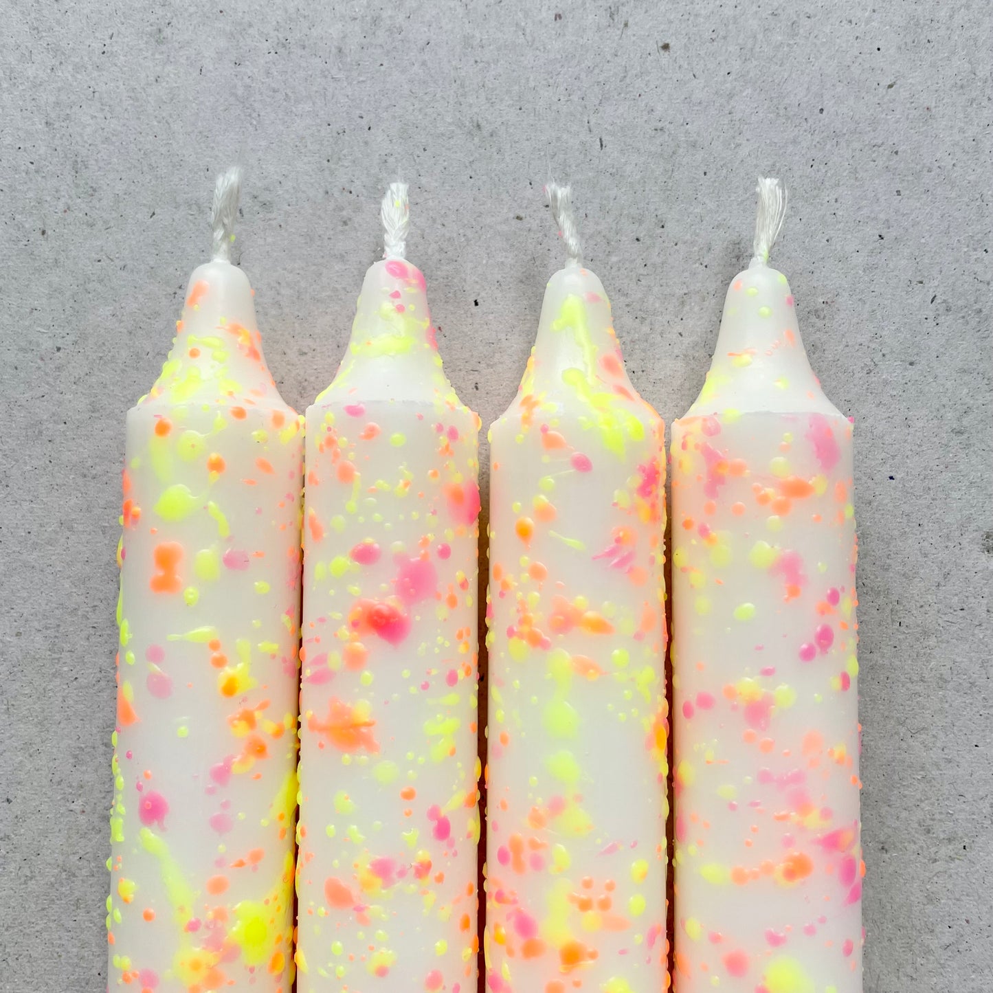 Konfettikerzen Neon | 4er Set