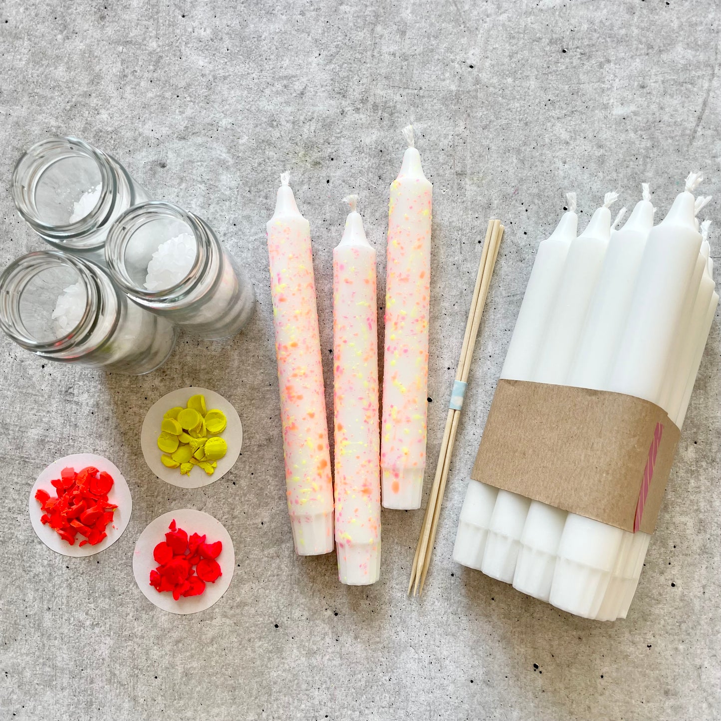 DIY Kit - Konfetti Kerzen