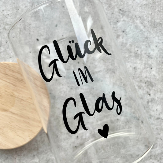 Aufkleber Glück im Glas | 2er Set