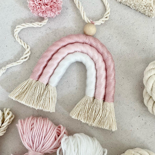 pdf Bastelanleitung | Makramee Regenbogengirlande | Online Produkt