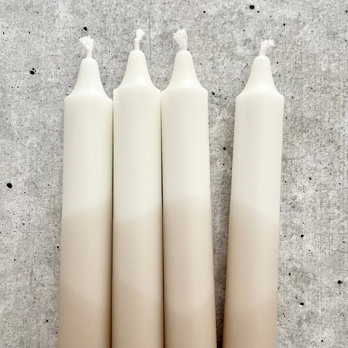 Dip Dye Kerzen | beige Boho | 4er Set
