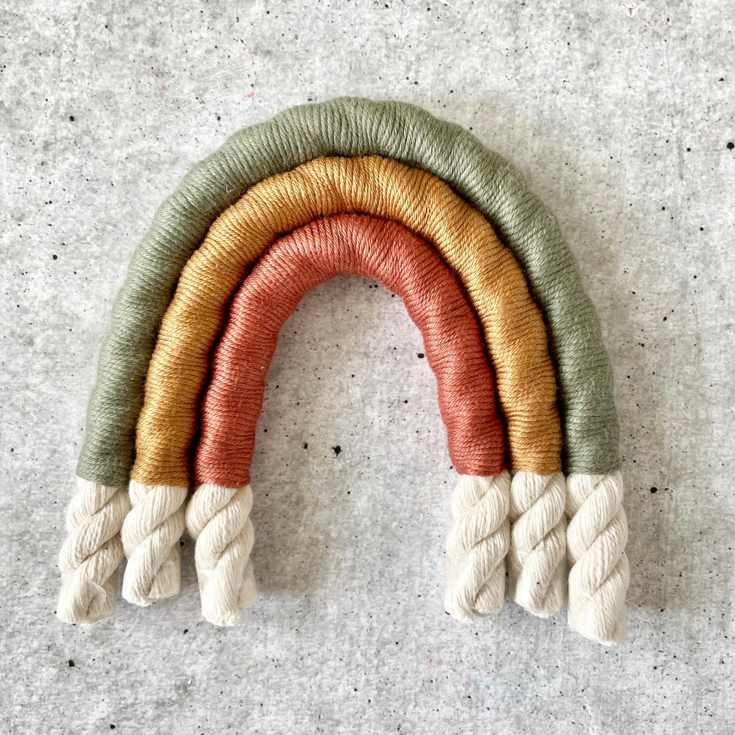 DIY Kit Makramee Boho Regenbogen-Girlande