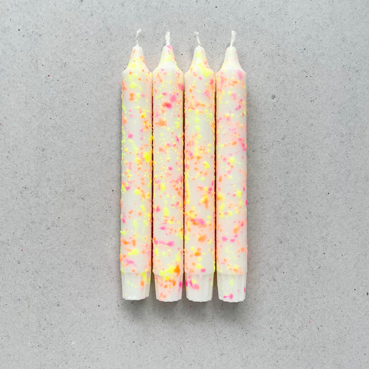 Konfettikerzen Neon | 4er Set