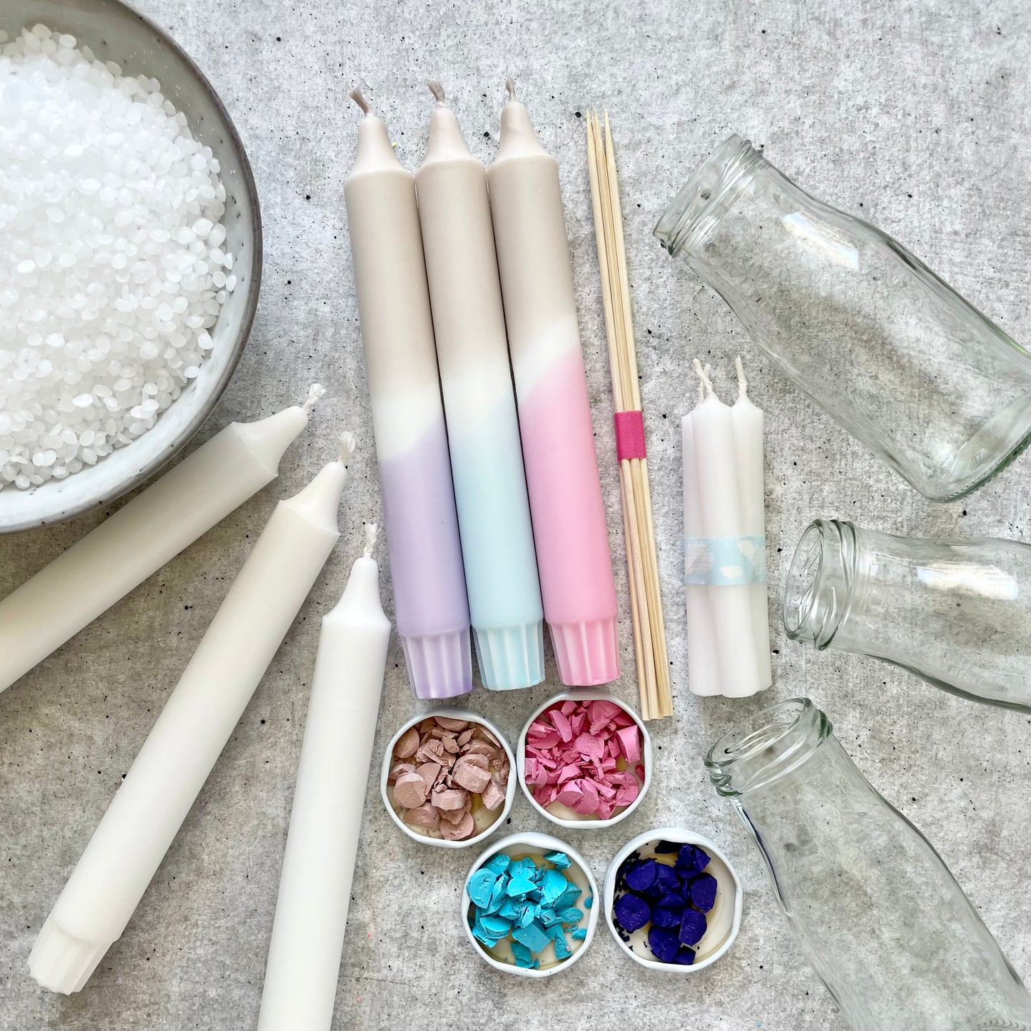 DIY Kit | Dip Dye Kerzen | Kerzen selber machen