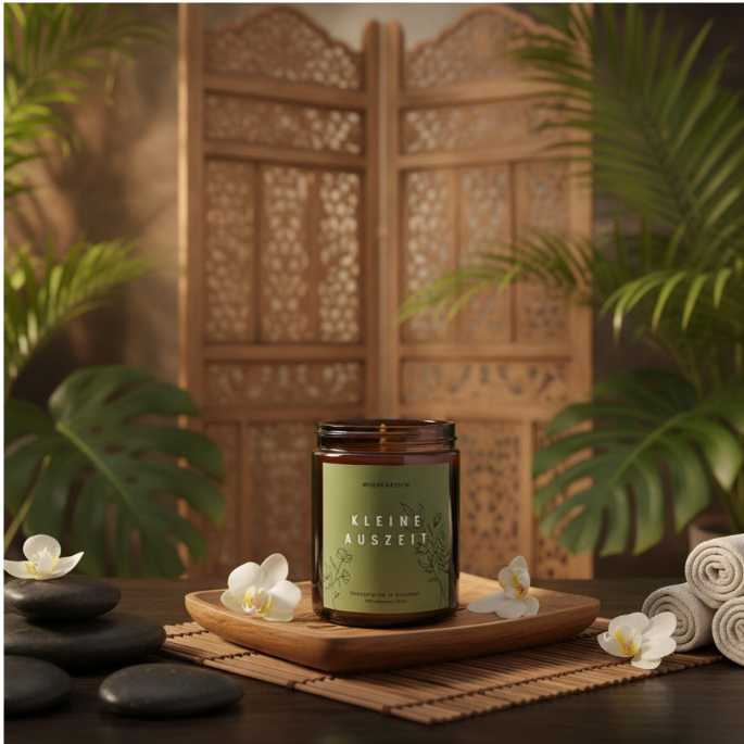Kleine Auszeit | Spa Erlebnis | Duftkerze, Sojawachs