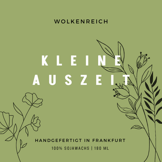 Eine kleine Auszeit | Duftkerze, Sojawachs