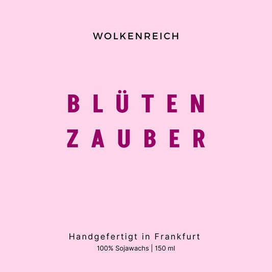 Blütenzauber | Duftkerze Sojawachs
