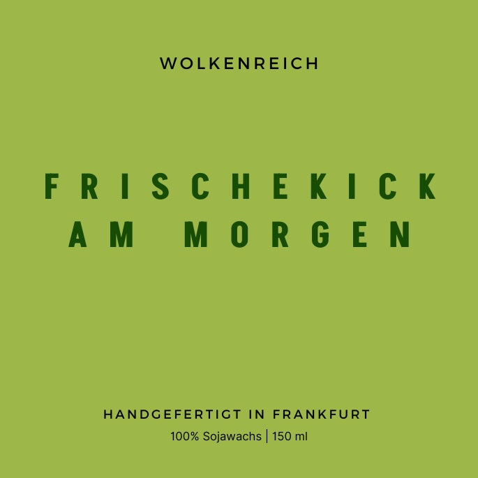 Frischekick am Morgen | Duftkerze, Sojawachs
