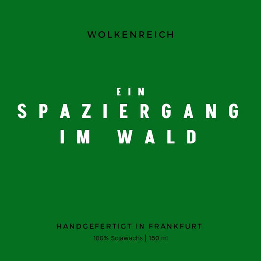 Spaziergang im Wald | Duftkerze, Sojawachs
