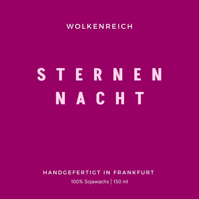 Sternennacht | Duftkerze Sojawachs