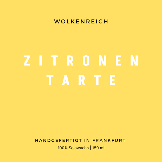 Zitronentarte | Kuchen | Limited Edition | Duftkerze, Sojawachs