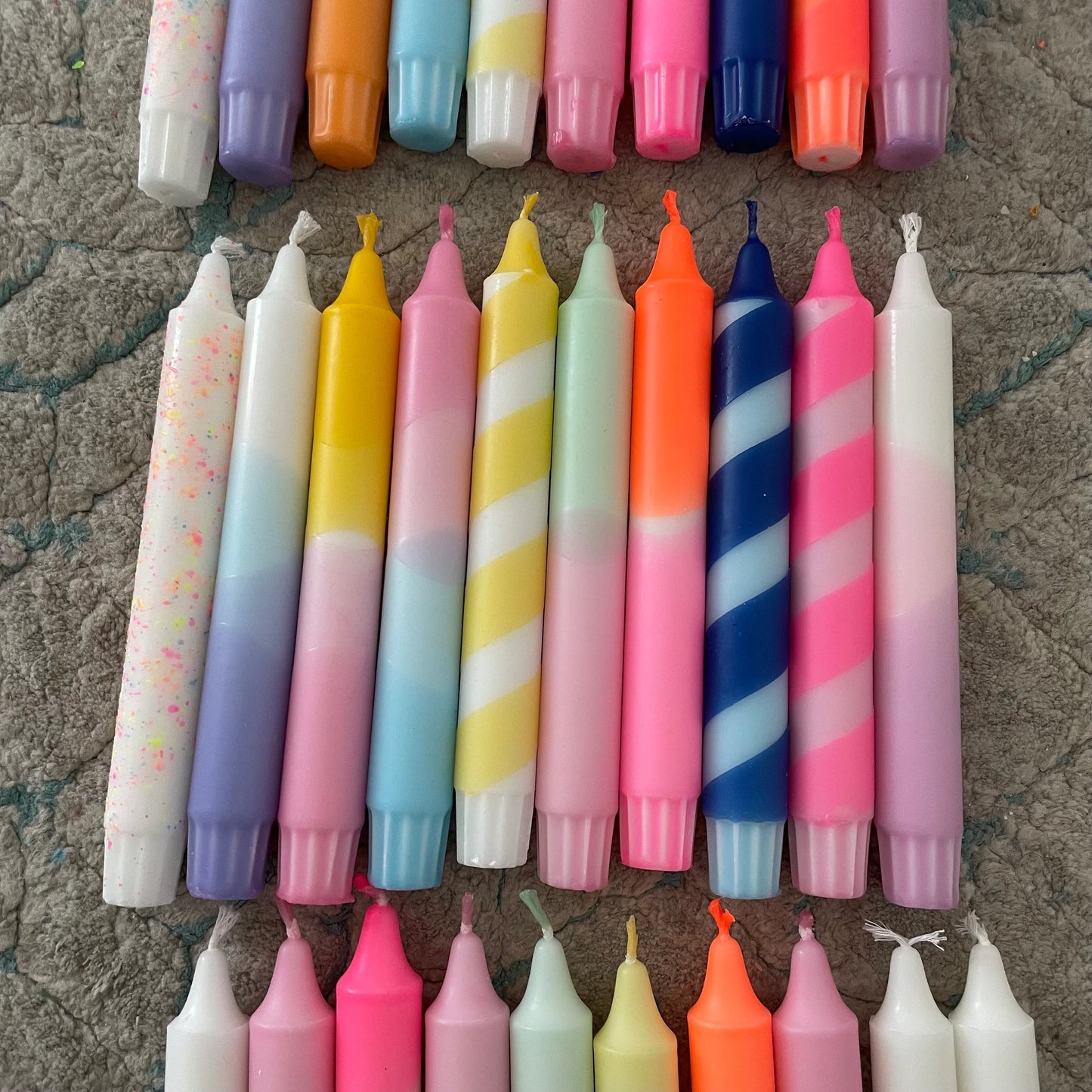 Dip Dye Kerzen | B-Ware | 4 Stk